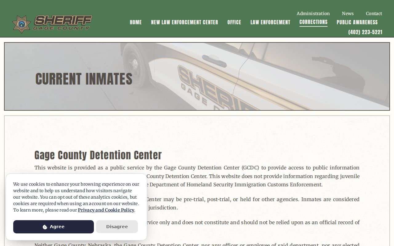 Adams warrant records access and official disclaimer context